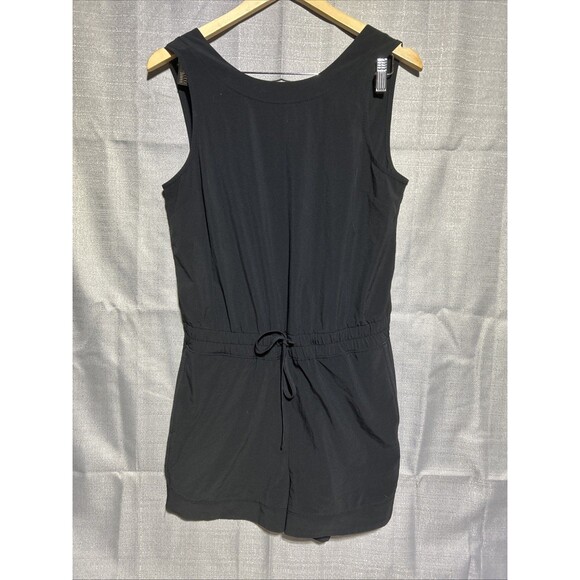 Athleta Pants - Athleta Romper One Piece Shorts in Black Women's Size Small Stretch Athleisure